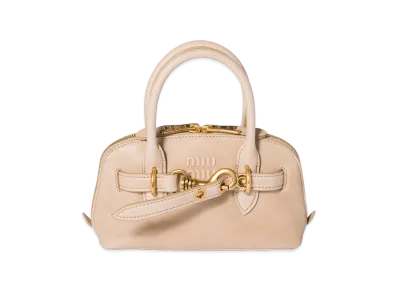 MIU MIU Aventure Mini Nappa Leather Bag "Cord Beige"