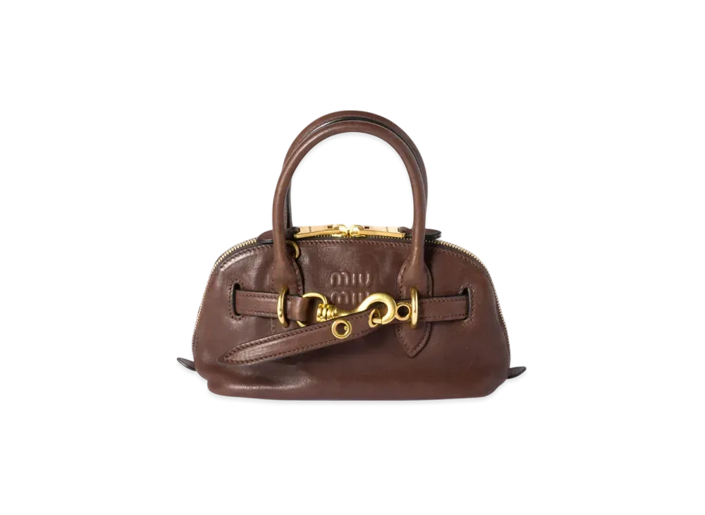 MIUMIU Aventure Mini Nappa Leather Bag "Brown"