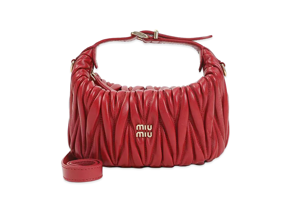 MIU MIU Women's `Matelass` Mini-Bag "Red"