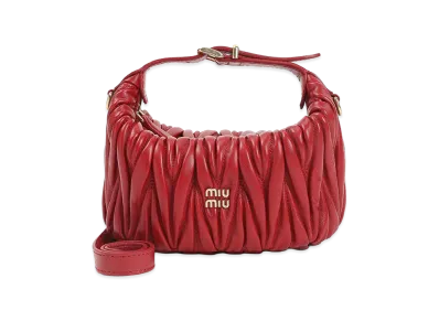 MIU MIU Women's `Matelass` Mini-Bag "Red"