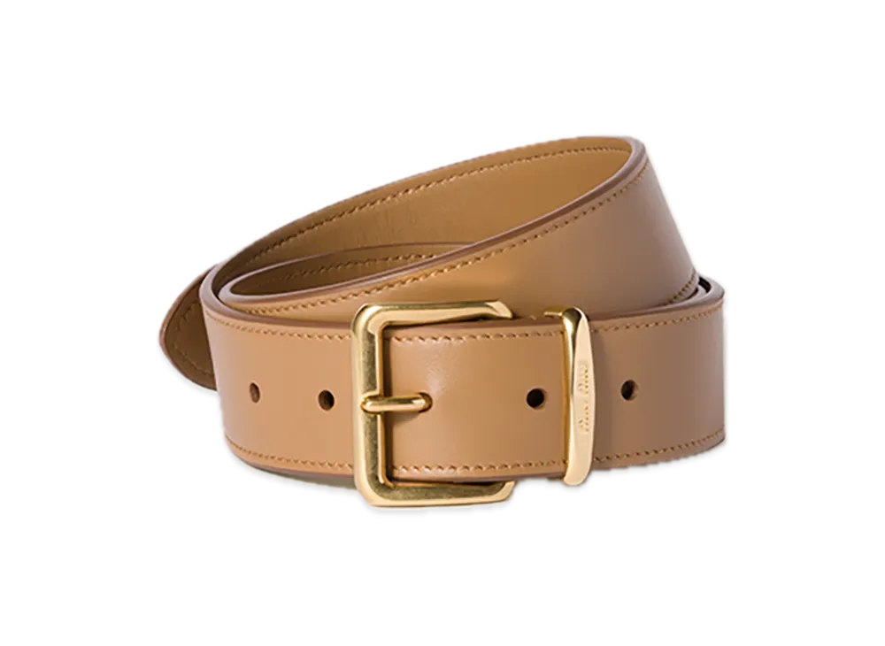 MIU MIU Leather Belt "Camel"