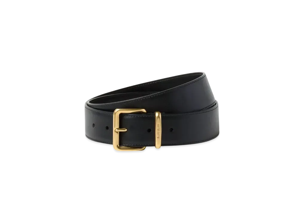 MIUMIU Leather Belt "Black"