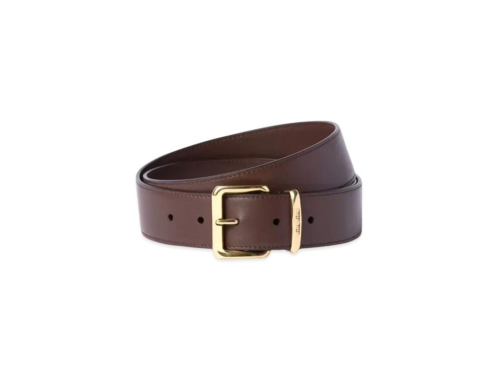 ミュウミュウ クロコダイルプリント レザー ベルト 