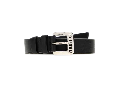 MIU MIU Women's Leather Belt "Black"