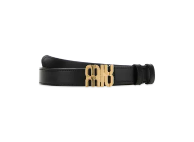 MIU MIU Women's Leather Belt "Black"