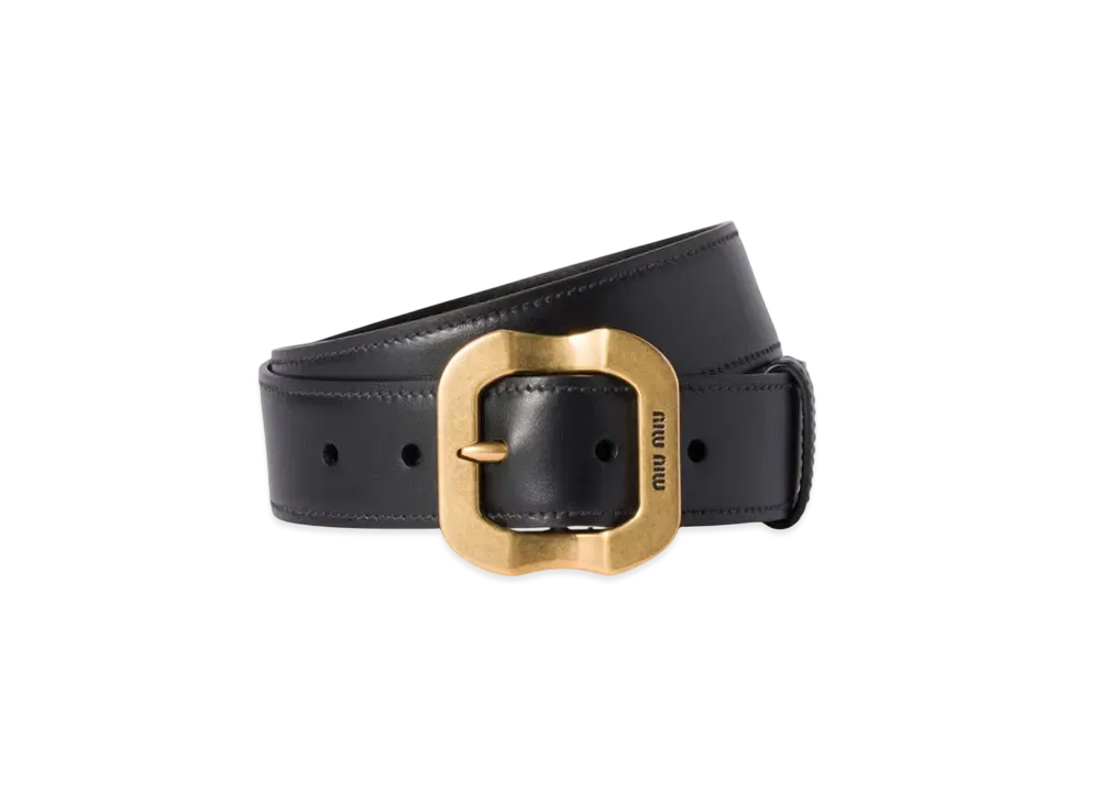 MIUMIU Leather Belt "Black"