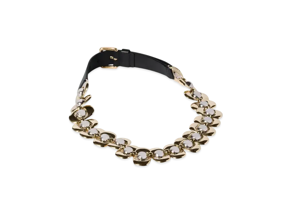 MIUMIU Leather and Metal Belt "Black"