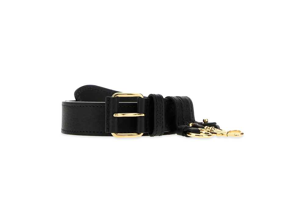 MIU MIU Women's Leather Belt "Black"