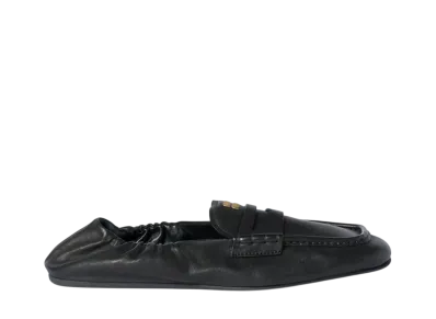 MIUMIU Women's Nappa Leather Loafers "Black"