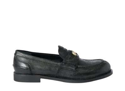 MIUMIU Women's Calfskin Penny Loafers "Black"