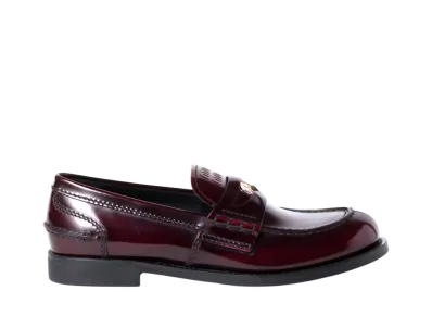 MIUMIU Women's Leather loafers "Bordeaux"