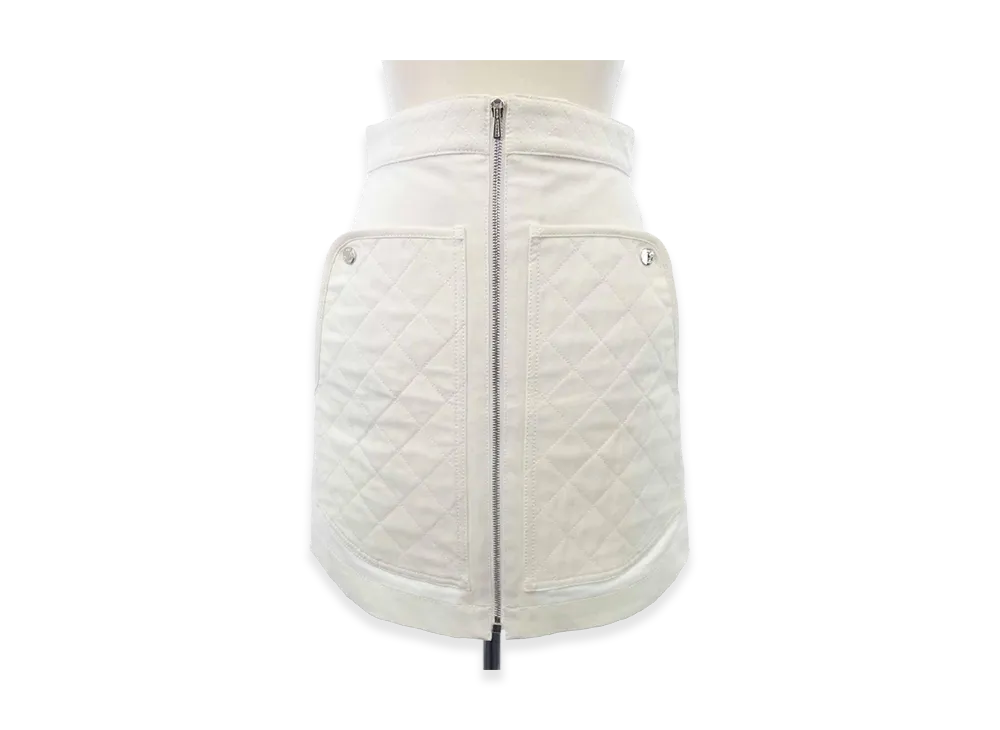 Hermes Diamant Equestre Skirt "White"