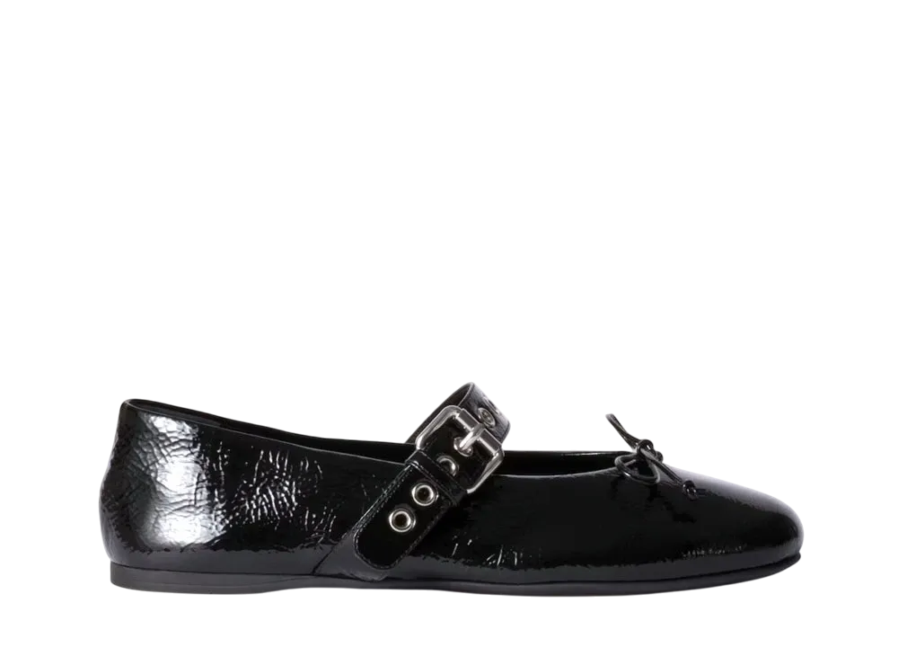 MIUMIU Women's Naplak Ballerinas "Black"