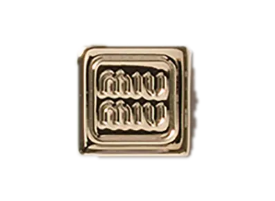 MIU MIU Metal Scarf Ring "Gold"