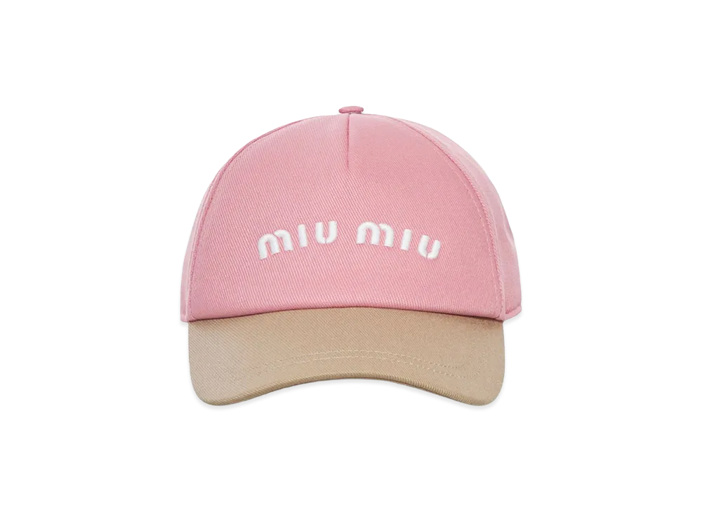 MIU MIU Women's Baseball Cap With Logo "Pink"
