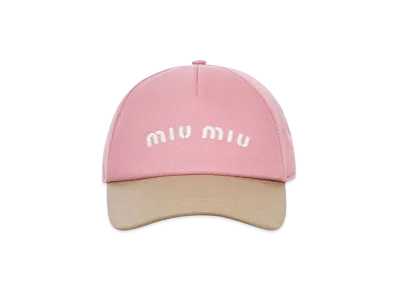 MIU MIU Women's Baseball Cap With Logo "Pink"