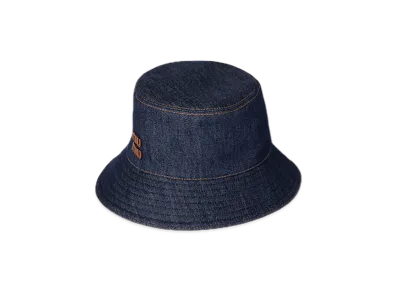 MIU MIU Denim Bucket Hat "Blue/Brown"