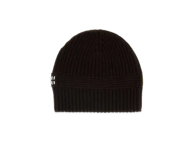 MIU MIU Women's Stretch Wool Blend Beanie Hat "Black"