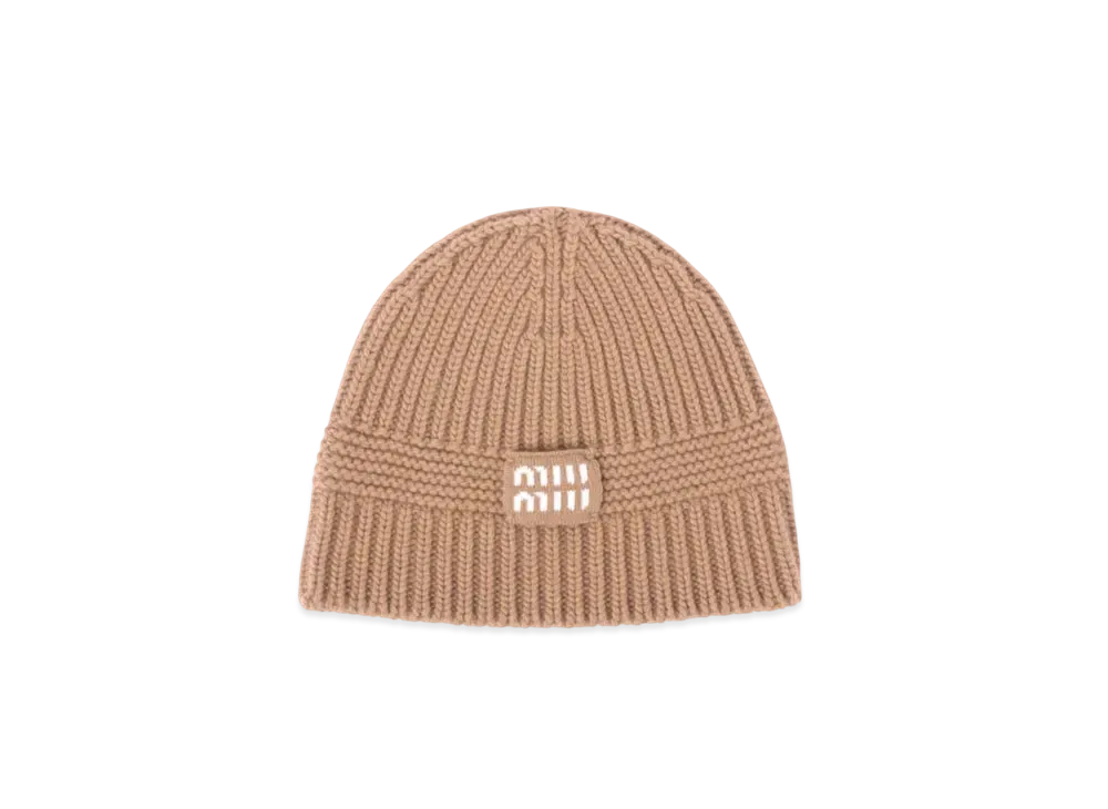 MIUMIU Knit Beanie "Beige"
