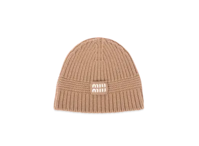 MIUMIU Knit Beanie "Beige"