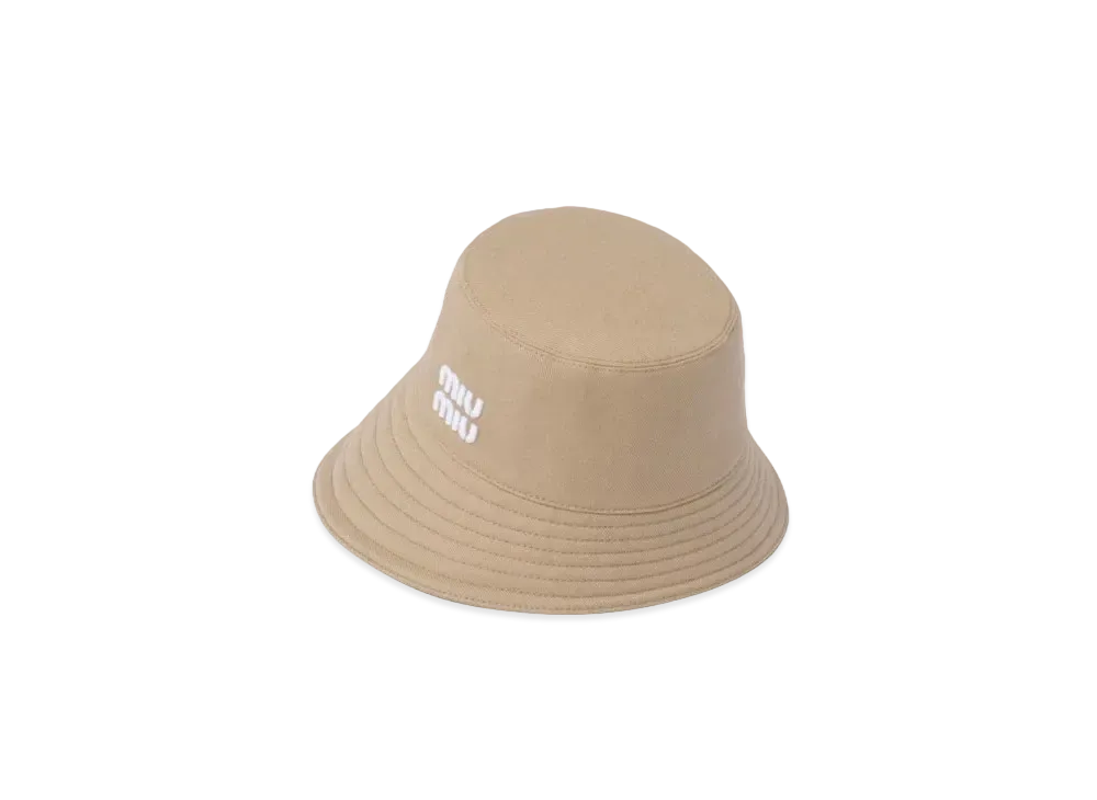 MIUMIU Drill Hat "Khaki/White"