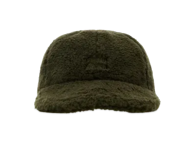 MIU MIU Women's Pile Baseball Cap "Olive Green"