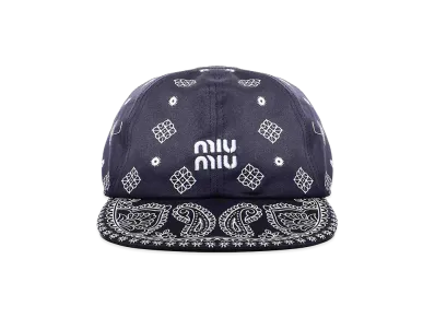 MIU MIU Women's Baseball Cap With Logo "Blue"