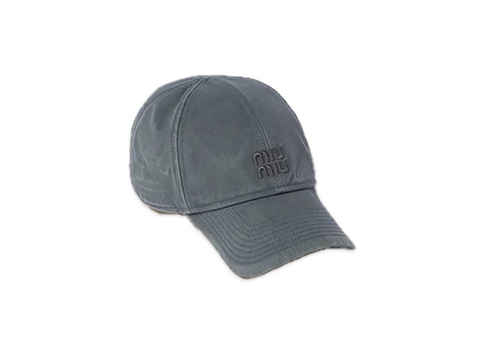 MIU MIU Drill Baseball Cap "Grey"