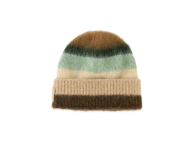 MIU MIU Women's Embroidered Mohair Blend Beanie Hat "Multicolor"