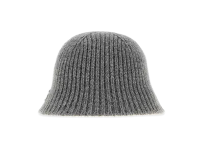 MIU MIU Women's Wool Blend Bucket Hat "Gray"