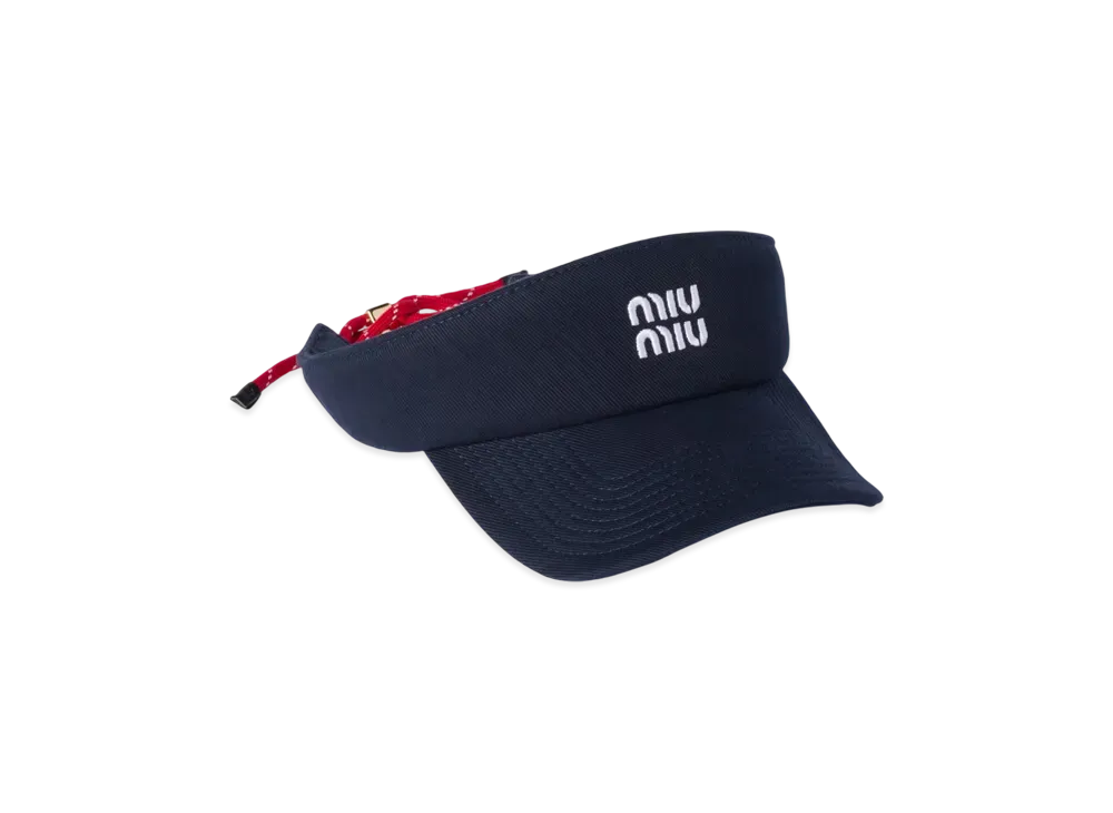 【★完売必至★】 MIUMIU ☆ デニム バイザー ミュウミュウ デニム バイザー 