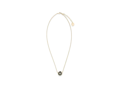 MIU MIU Women's Brass Necklace "Black"