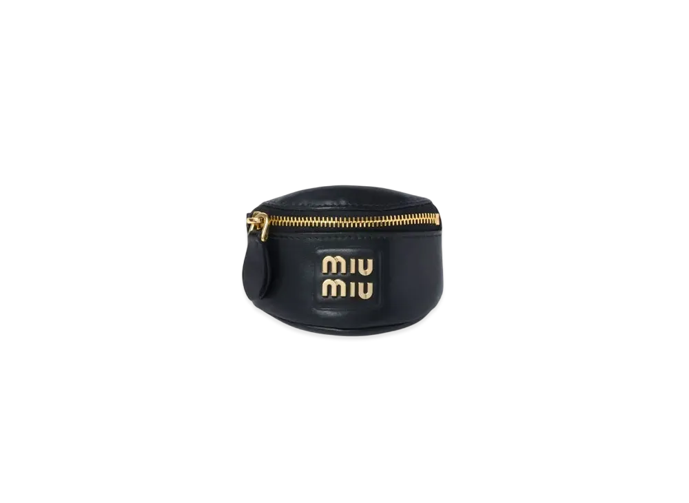 MIUMIU Bracelet With Leather Mini-Pouch "Black"
