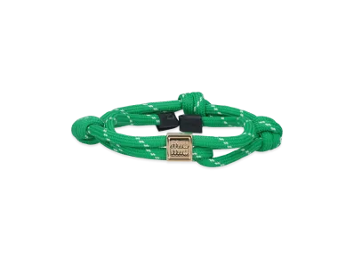 MIU MIU Women's Emerald Fabric Bracelet "Green"