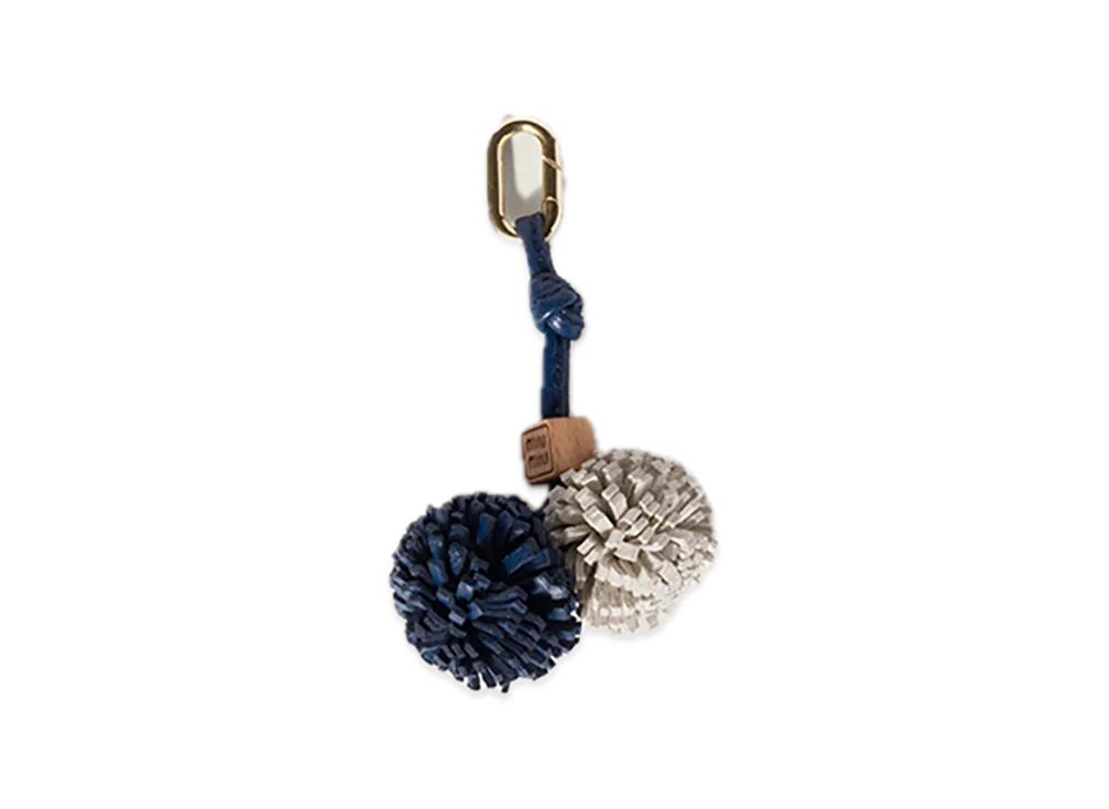 MIU MIU Leather Micro Trick "Blue/White"