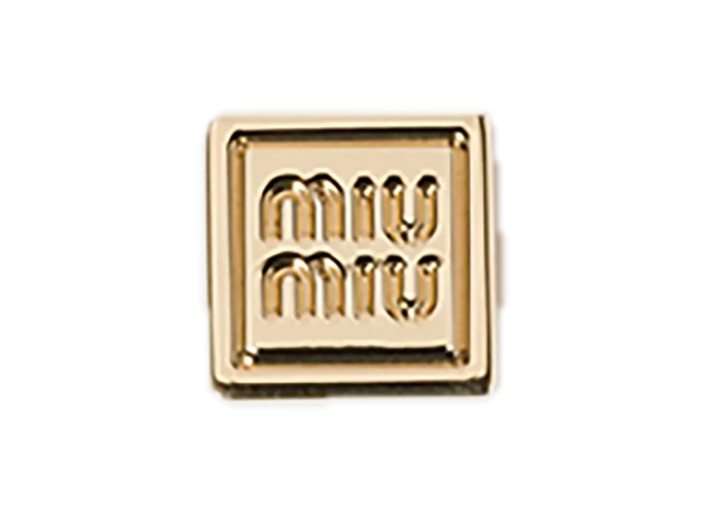 MIU MIU Dice Charm with Logo "Gold"