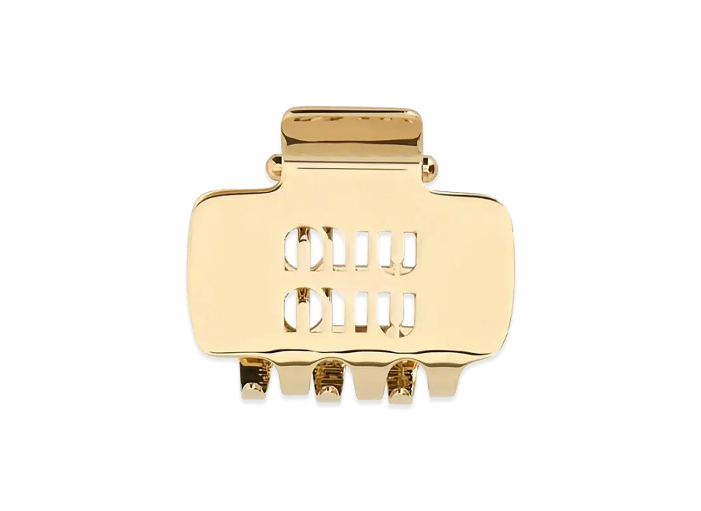 MIU MIU Women's Metal Hair Clip "Gold"