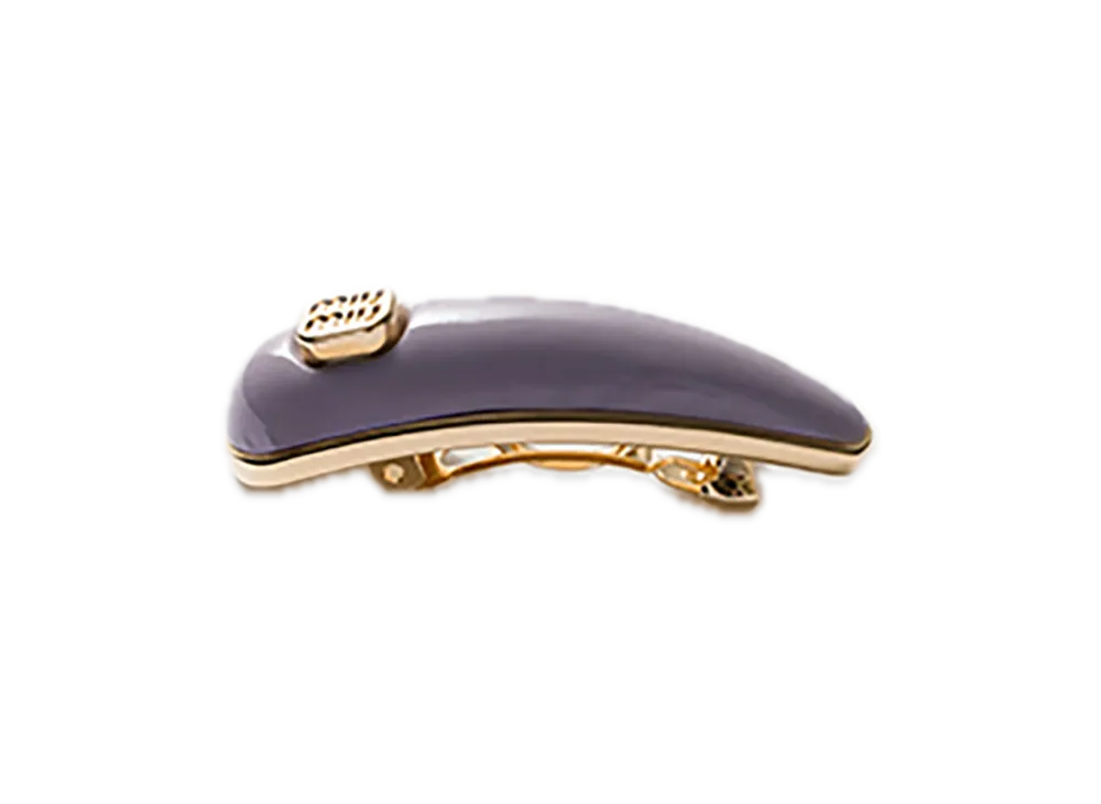MIU MIU Patent Leather Hair Clip "Pastel Purple"