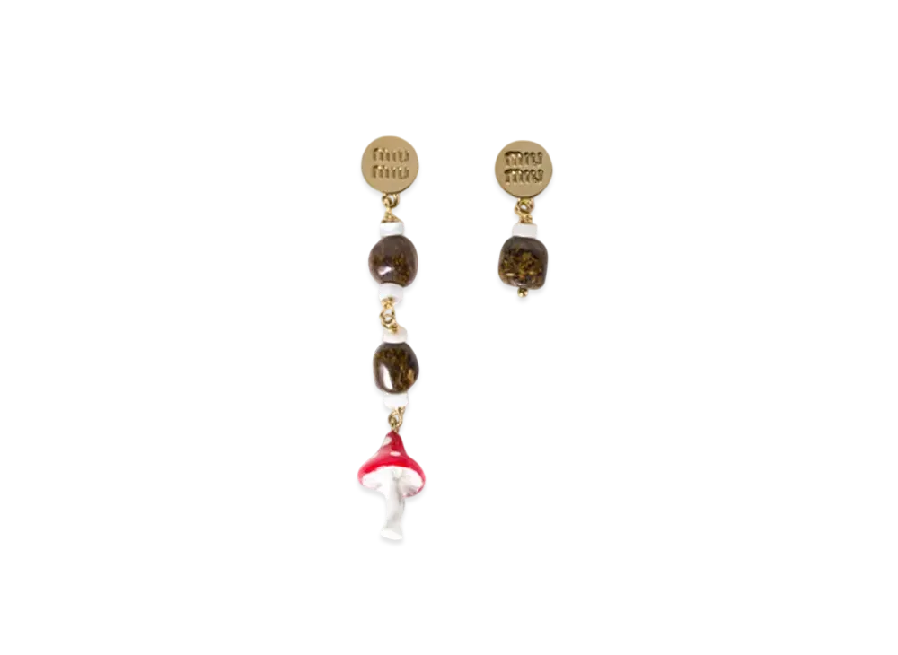 MIUMIU Metal Earrings "Gold/Bronzite"