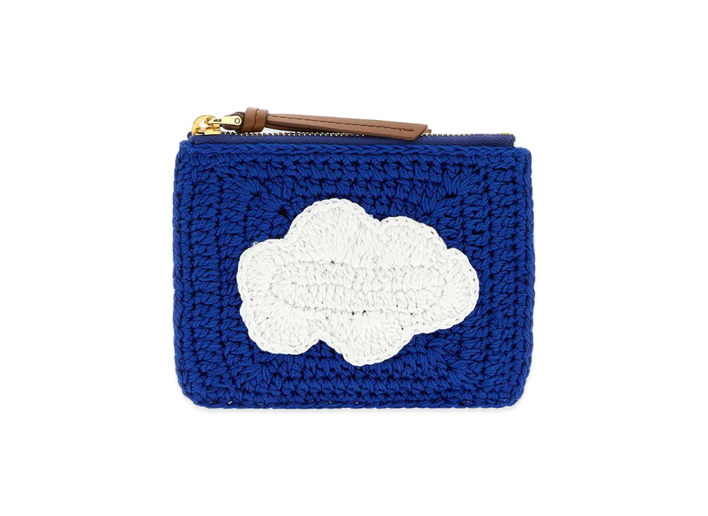 MIU MIU Women's Crochet Card Holder "Stripped/Multicolor"
