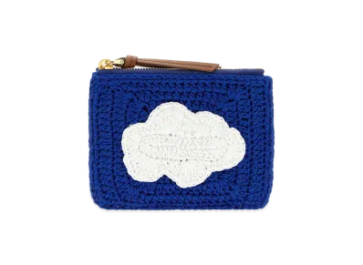 MIU MIU Women's Crochet Card Holder "Stripped/Multicolor"