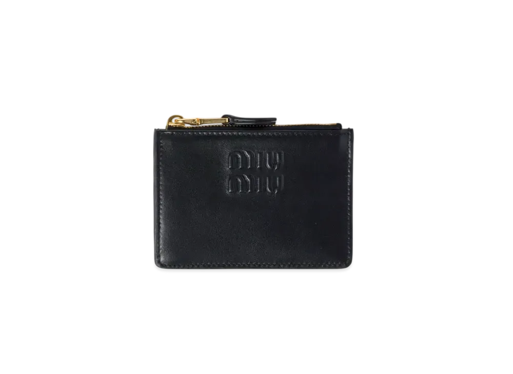 MIUMIU Leather Card Holder "Black"