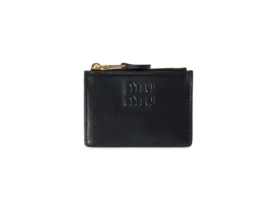 MIUMIU Leather Card Holder "Black"