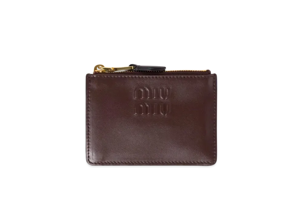 MIUMIU Leather Card Holder "Brown"
