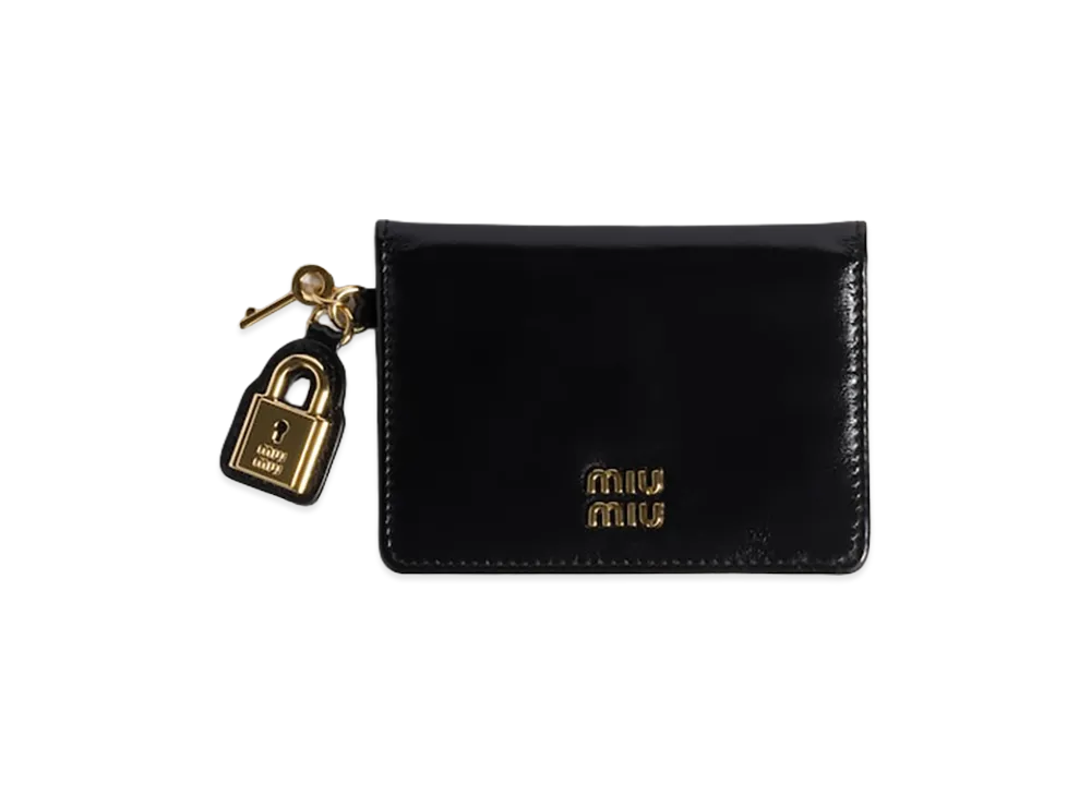 MIU MIU Leather Card Case "Black"