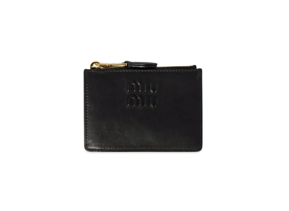 MIUMIU Nappa Leather Card Holder "Black"