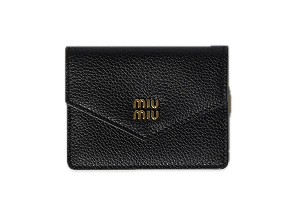 MIU MIU Leather Card Case "Black"