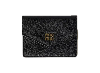 MIU MIU Leather Card Case "Black"