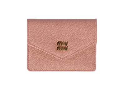 MIU MIU Leather Card Case "Orchid Pink"