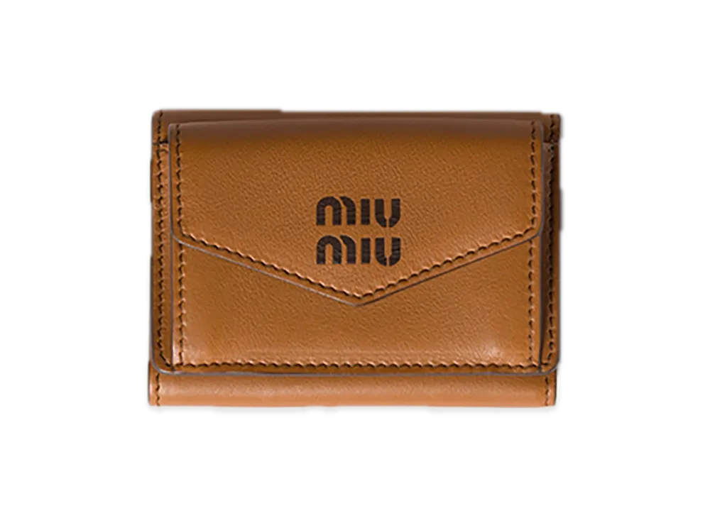 MIU MIU Leather Wallet "Cognac/Brown"